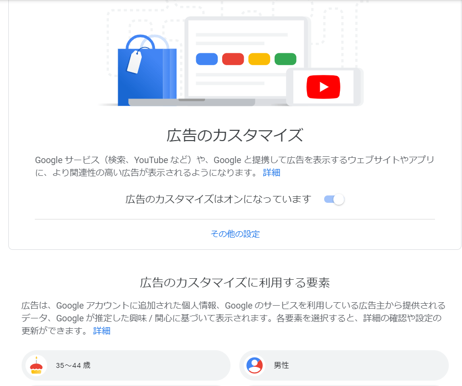 グーグルの推定年齢